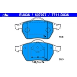 Order Front Semi Metallic Pads by ATE - 607077 For Your Vehicle
