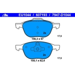 Order Front Semi Metallic Pads by ATE - 607193 For Your Vehicle