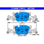 Order Front Semi Metallic Pads by ATE - 607345 For Your Vehicle