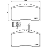 Order Front Semi Metallic Pads by BREMBO - P85053 For Your Vehicle