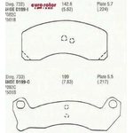 Order Plaquettes avant semi-métallique par EUROROTOR - F1D199 For Your Vehicle
