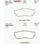 Order Plaquettes avant semi-métallique par EUROROTOR - F1D275 For Your Vehicle