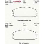 Order Plaquettes avant semi-métallique par EUROROTOR - F1D334 For Your Vehicle
