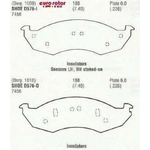 Order Front Semi Metallic Pads by EUROROTOR - F1D576 For Your Vehicle