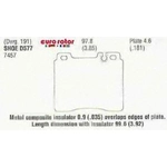 Order Front Semi Metallic Pads by EUROROTOR - F1D577 For Your Vehicle