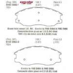 Order Plaquettes avant semi-métallique par EUROROTOR - F1D955H For Your Vehicle