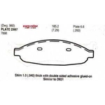 Order Front Semi Metallic Pads by EUROROTOR - F1D997H For Your Vehicle