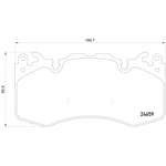 Order HELLA PAGID - 355016151 - Front Semi Metallic Pads For Your Vehicle
