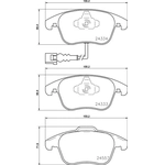 Order HELLA PAGID - 355020321 - Front Disc Brake Pads For Your Vehicle