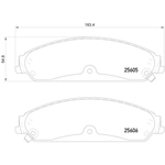 Order HELLA PAGID - 355020541 - Front Semi Metallic Pads For Your Vehicle