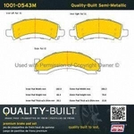 Order Front Semi Metallic Pads by QUALITY-BUILT - 1001-0543M For Your Vehicle