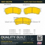 Order Front Semi Metallic Pads by QUALITY-BUILT - 1001-0637M For Your Vehicle