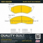 Order Front Semi Metallic Pads by QUALITY-BUILT - 1001-0642M For Your Vehicle