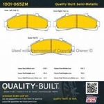 Order Front Semi Metallic Pads by QUALITY-BUILT - 1001-0652M For Your Vehicle