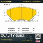 Order Front Semi Metallic Pads by QUALITY-BUILT - 1001-0678M For Your Vehicle