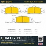 Order Front Semi Metallic Pads by QUALITY-BUILT - 1001-0727M For Your Vehicle