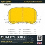 Order Front Semi Metallic Pads by QUALITY-BUILT - 1001-0741M For Your Vehicle