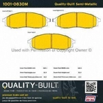 Order Front Semi Metallic Pads by QUALITY-BUILT - 1001-0830M For Your Vehicle