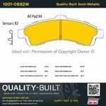 Order Front Semi Metallic Pads by QUALITY-BUILT - 1001-0882M For Your Vehicle