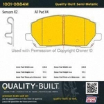 Order Front Semi Metallic Pads by QUALITY-BUILT - 1001-0884M For Your Vehicle