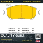 Order Plaquettes avant semi-métallique by QUALITY-BUILT - 1001-0906AM For Your Vehicle