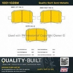 Order Front Semi Metallic Pads by QUALITY-BUILT - 1001-1028M For Your Vehicle