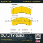 Order Front Semi Metallic Pads by QUALITY-BUILT - 1001-1032M For Your Vehicle