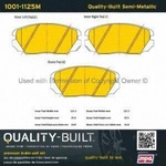 Order Front Semi Metallic Pads by QUALITY-BUILT - 1001-1125M For Your Vehicle