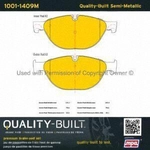 Order Front Semi Metallic Pads by QUALITY-BUILT - 1001-1409M For Your Vehicle