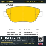 Order QUALITY-BUILT - 1001-1618AM - Semi-Metallic Brake Pad Set For Your Vehicle