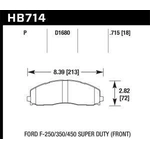 Order Front Severe Duty Pads by HAWK PERFORMANCE - HB714P.715 For Your Vehicle