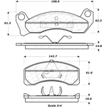 Order Front Severe Duty Semi Metallic Premium Pad by CENTRIC PARTS - 106.04990 For Your Vehicle