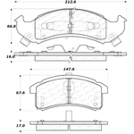 Order CENTRIC PARTS - 106.05050 - Front Disc Brake Pad Set For Your Vehicle