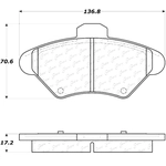 Order Front Severe Duty Semi Metallic Premium Pad by CENTRIC PARTS - 106.06000 For Your Vehicle