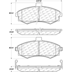 Order Front Severe Duty Semi Metallic Premium Pad by CENTRIC PARTS - 106.09410 For Your Vehicle