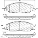 Order Plaquette avant semi-métalique de qualité supérieur Severe Duty by CENTRIC PARTS - 106.14630 For Your Vehicle