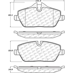 Order Front Super Premium Ceramic Pads by CENTRIC PARTS - 105.13082 For Your Vehicle