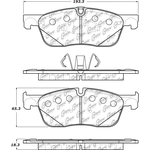 Order Front Super Premium Ceramic Pads by CENTRIC PARTS - 105.18380 For Your Vehicle