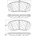 Order CENTRIC PARTS - 105.18550 - Front Disc Brake Pad Set For Your Vehicle