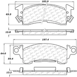 Order Front Super Premium Semi Metallic Pads by CENTRIC PARTS - 104.00521 For Your Vehicle