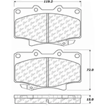 Order Front Super Premium Semi Metallic Pads by CENTRIC PARTS - 104.05021 For Your Vehicle