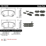 Order Plaquette avant semi-métalique de qualité supérieur par CENTRIC PARTS - 104.15430 For Your Vehicle