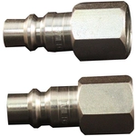 Order H-Style 3/8" (F) NPT x 3/8" 67 CFM Steel Quick Coupler Plug in Box Package, 2 Pieces by MILTON INDUSTRIES INC - 1838 For Your Vehicle