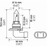 Order High Beam Headlight by HELLA - 9005-100WTB For Your Vehicle