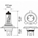 Order High Beam Headlight by HELLA - H4P50TB For Your Vehicle