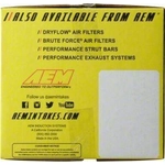 Order Kit d'admission de filtre à air haute performance par AEM INDUCTION - 21-500R For Your Vehicle