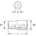 Order Impact Socket Set by GENIUS - 212507 For Your Vehicle