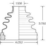 Order Ensemble de Soufflet de Joint Homocinétique intérieur by EMPI - 86-2418D For Your Vehicle