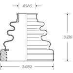 Order Ensemble de Soufflet de Joint Homocinétique intérieur by EMPI - 86-2425D For Your Vehicle