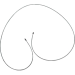 Purchase Intermediate Brake Cable by WORLDPARTS - 136535